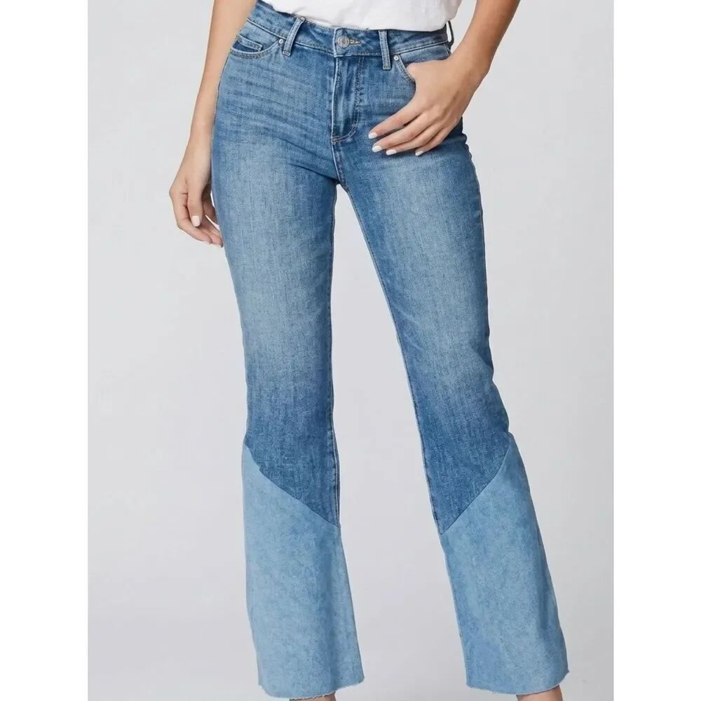 Paige Colette Crop  Flare twisted Panel EMMYLOU Women's Size 31